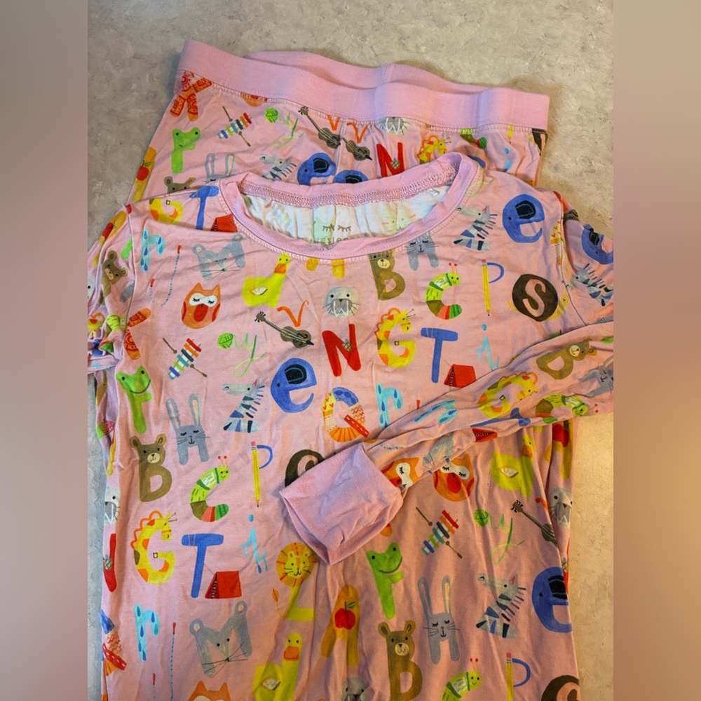 Little Sleepies Colorful Alphabet Kids Pajama Set